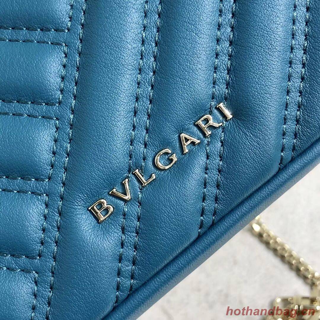 BVLGARI Shoulder Bag Calfskin Leather B288760 blue