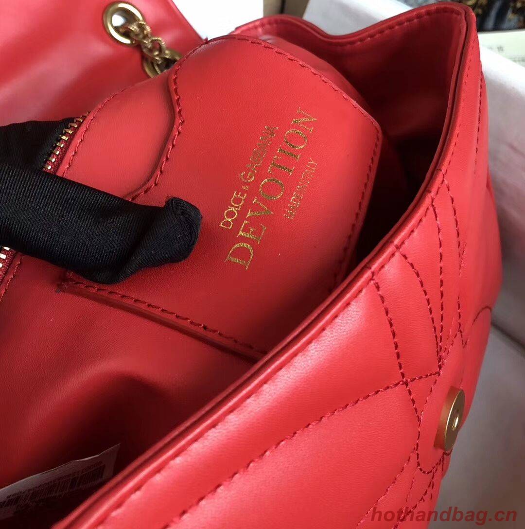 Dolce & Gabbana Origianl Leather Bag 4919 red