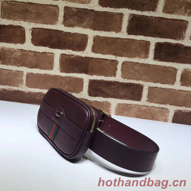 Gucci GG Original Leather belt bag 519308 Burgundy