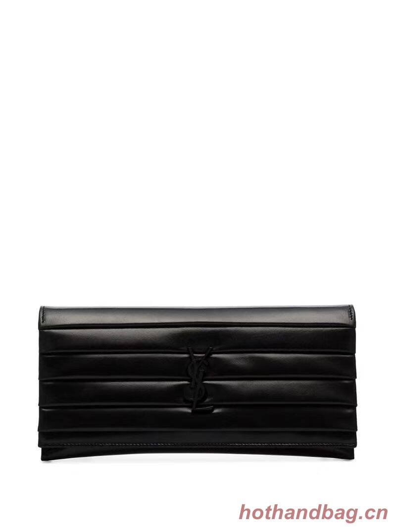 Yves Saint Laurent Original leather Clutch bag Y593168 Black