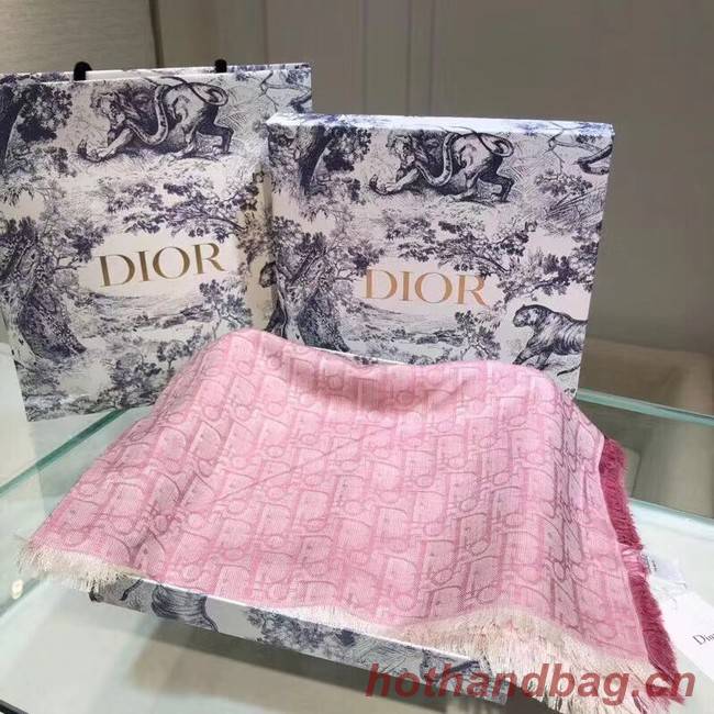 DIOR OBLIQUE STOLE IN WOOL AND CASHMERE C345