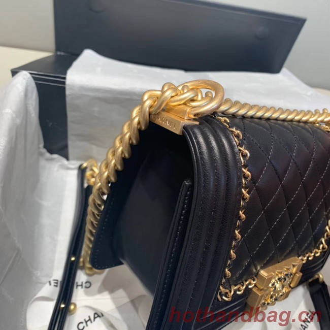 BOY CHANEL flap bag A67085 black