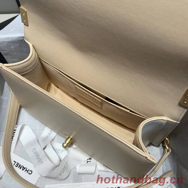 BOY CHANEL flap bag A67086 cream