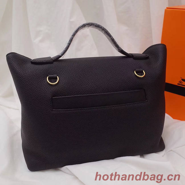 Hermes Kelly togo Leather Tote Bag H2424 black