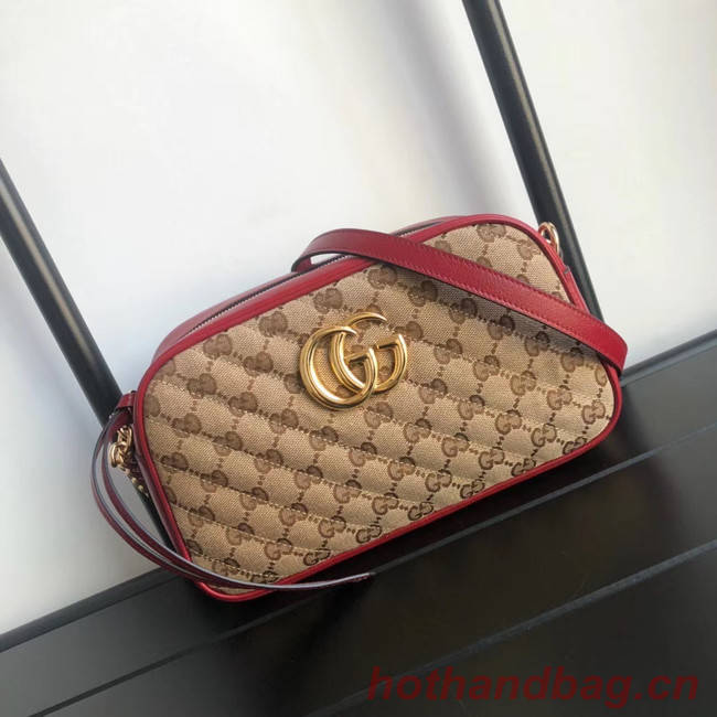 Gucci GG Marmont small shoulder bag 447632 red