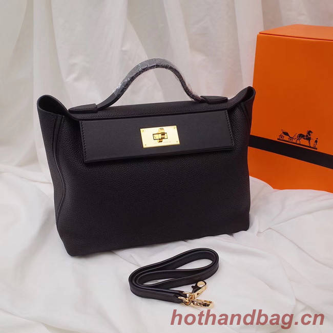 Hermes Kelly togo Leather Tote Bag H2424 black