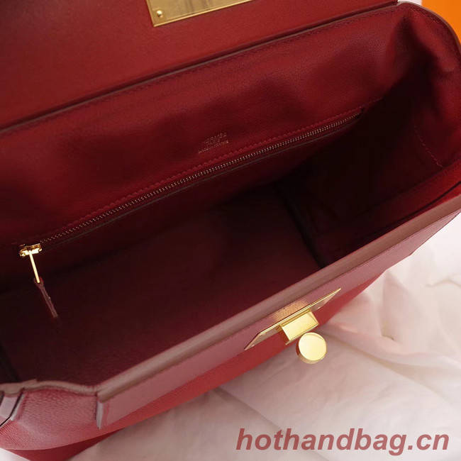 Hermes Kelly togo Leather Tote Bag H2424 red