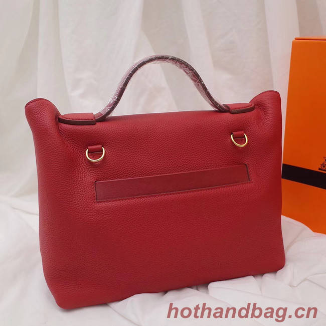 Hermes Kelly togo Leather Tote Bag H2424 red