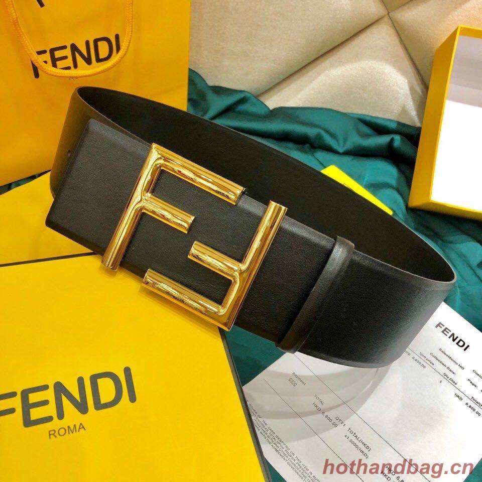 Fendi Leather Belt F2369 Black 