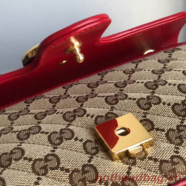 Gucci GG Marmont small shoulder bag 443497 red