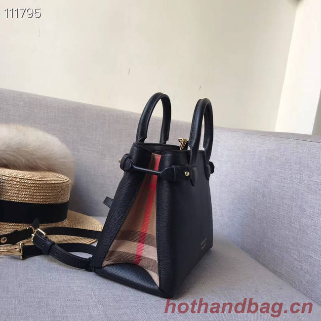 BurBerry Leather Tote Bag 7461 black