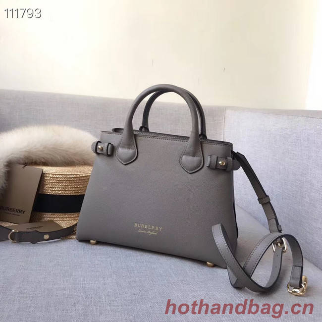 BurBerry Leather Tote Bag 7461 grey