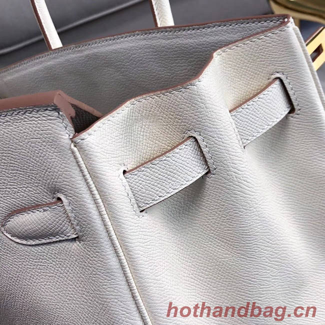 Hermes original Epsom Leather HB35O cream&gold Metal