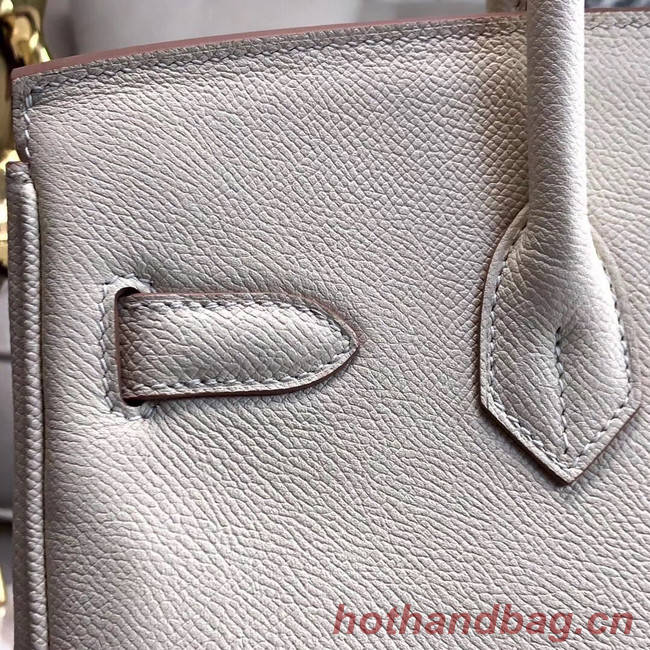 Hermes original Epsom Leather HB35O cream&gold Metal