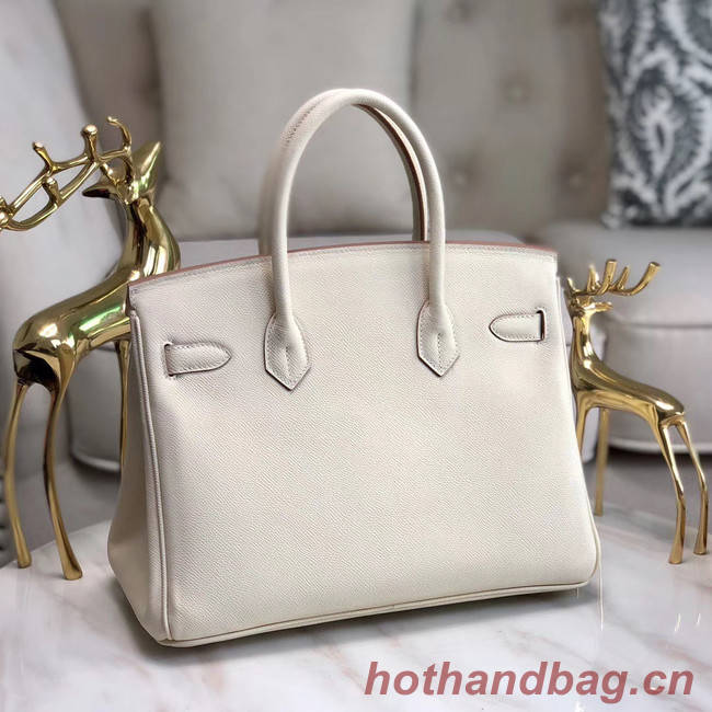 Hermes original Epsom Leather HB35O cream&gold Metal