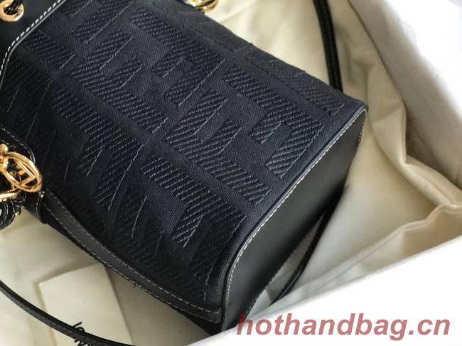 FENDI MON TRESOR Mini bag in black canvas 8BS010