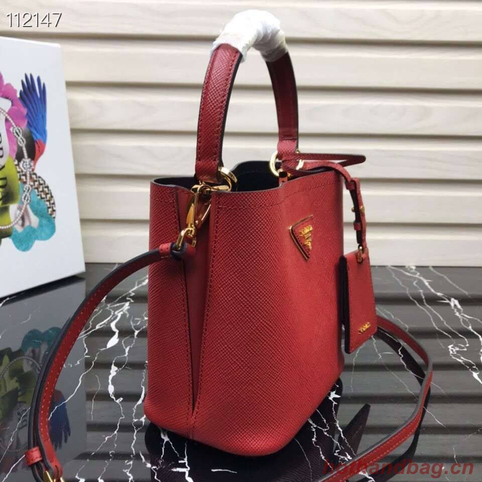 Prada Panier small Original Saffiano Bag 1BA217 Red