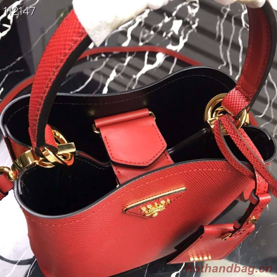 Prada Panier small Original Saffiano Bag 1BA217 Red