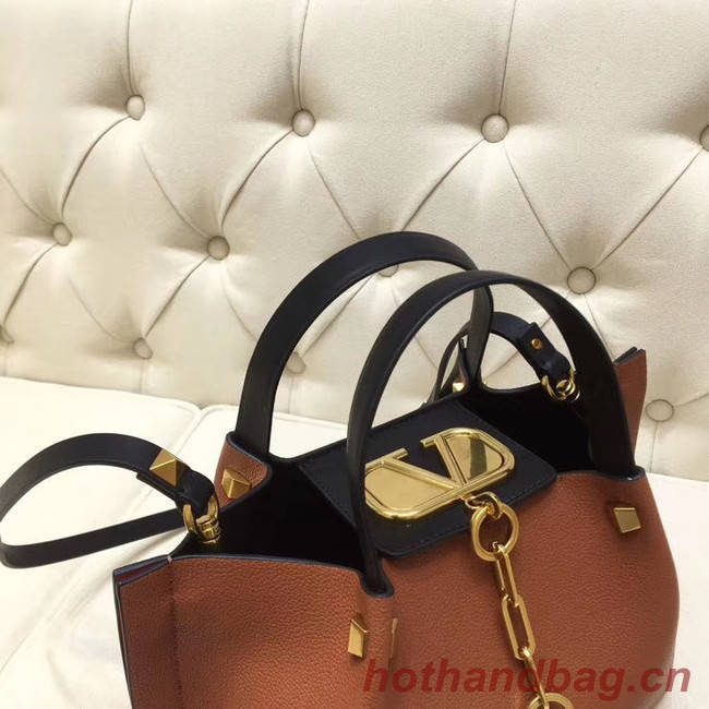 VALENTINO Origianl leather tote 2070 brown