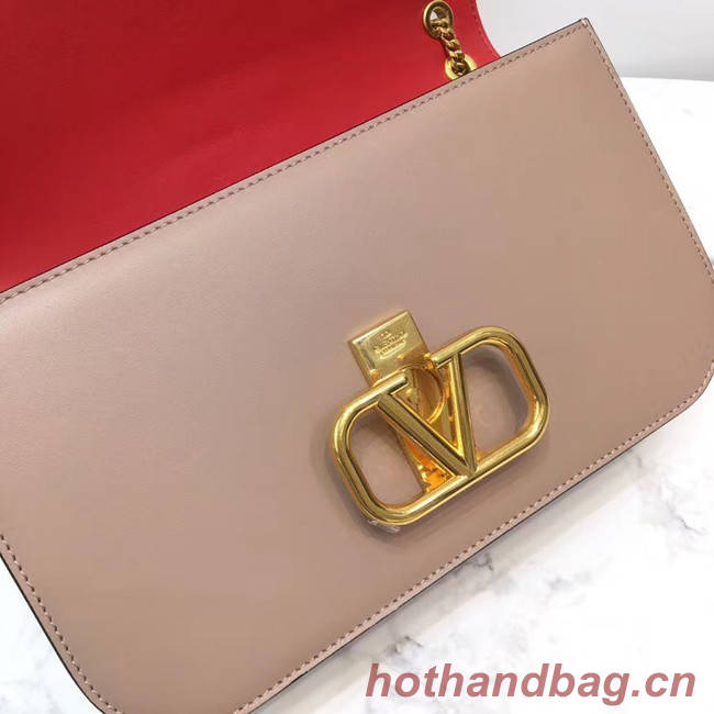 VALENTINO VLOCK Origianl leather shoulder bag 2323 light pink