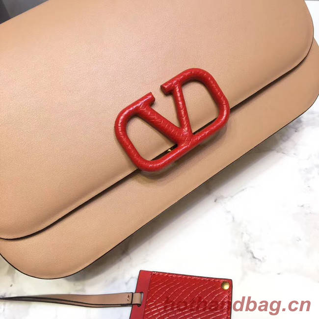 VALENTINO VLOCK Origianl leather shoulder bag 2324 light pink