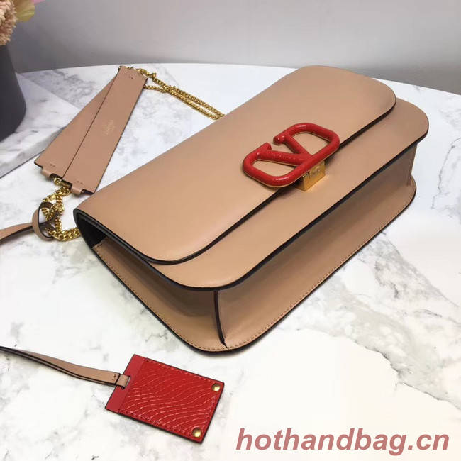 VALENTINO VLOCK Origianl leather shoulder bag 2324 light pink