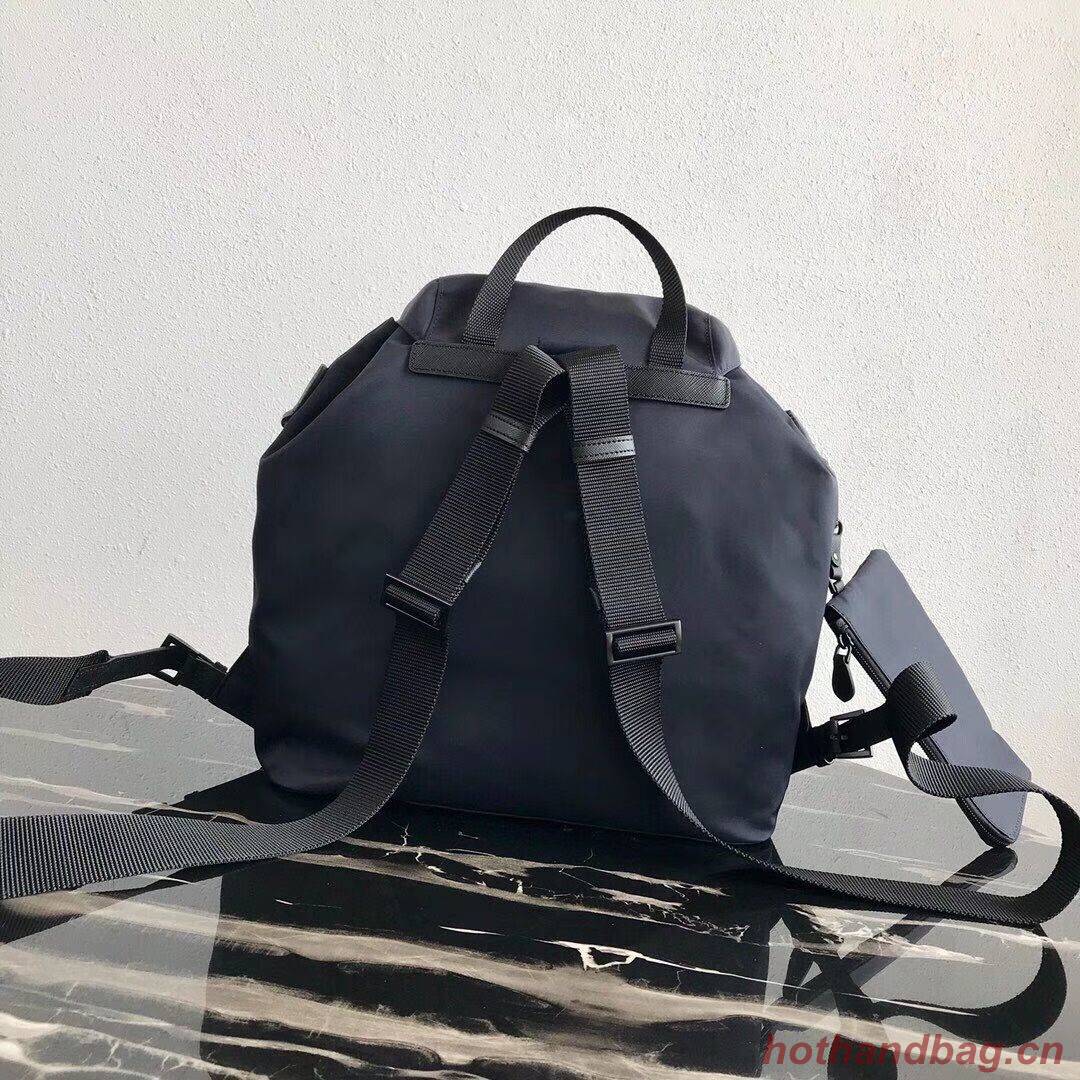 Prada Re-Nylon backpack 1BZ811 black&orange