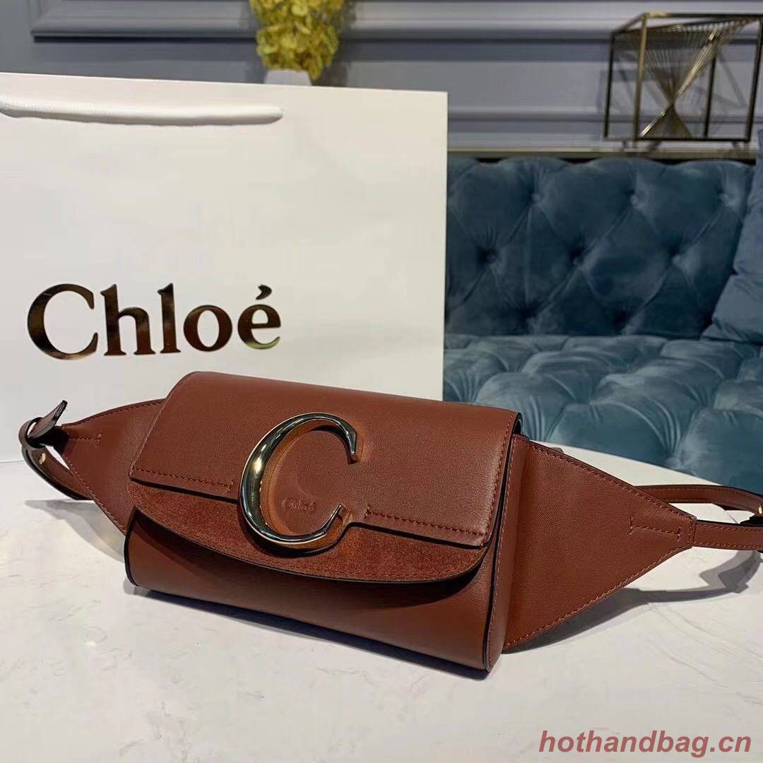 Chloe Original Leather Belt Bag 3S036 brown