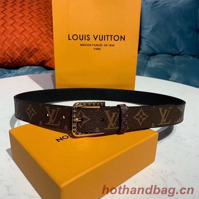 Louis Vuitton Leather Belt M0195 30MM