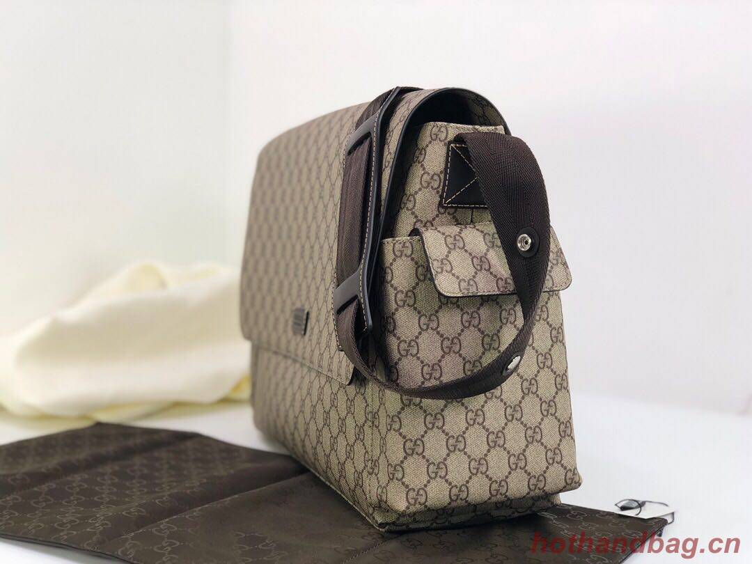   Gucci Messenger Diaper Bag GG Plus 211131 Grey