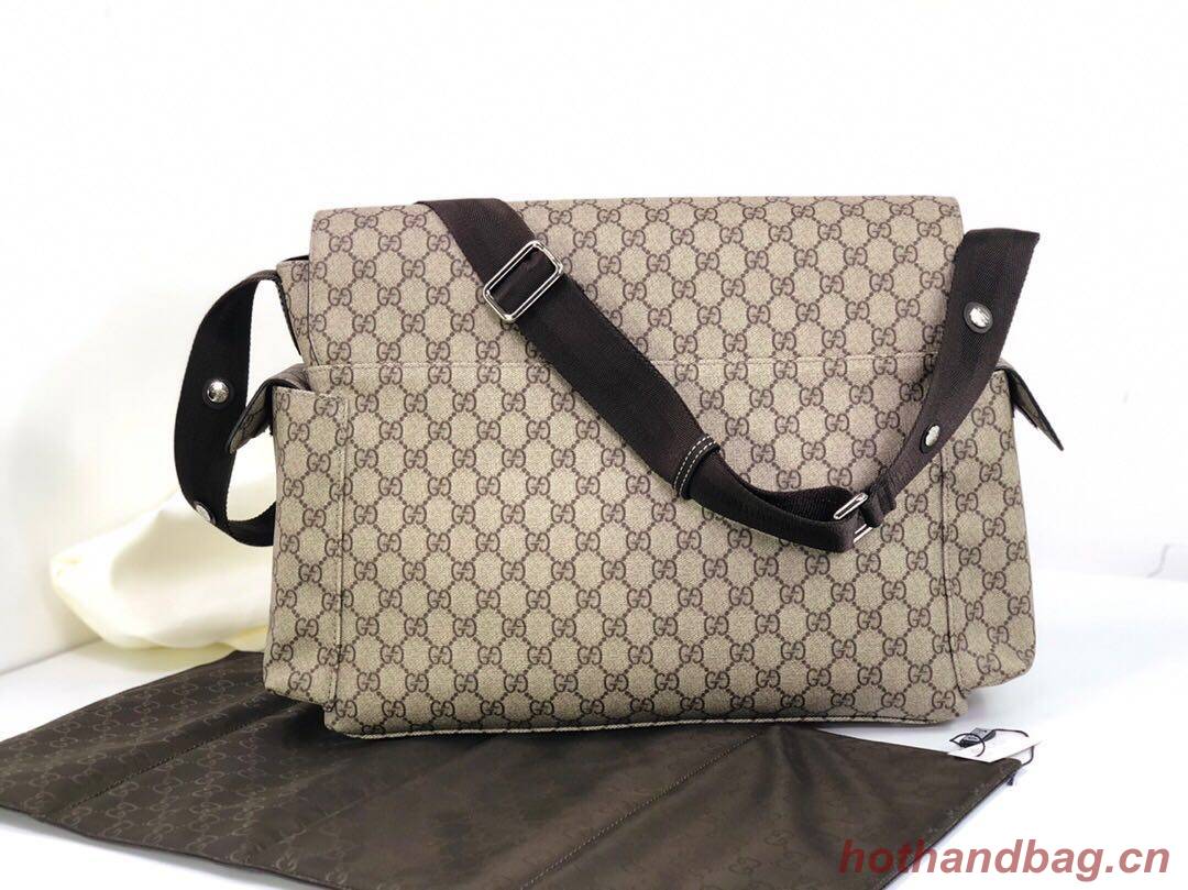   Gucci Messenger Diaper Bag GG Plus 211131 Grey