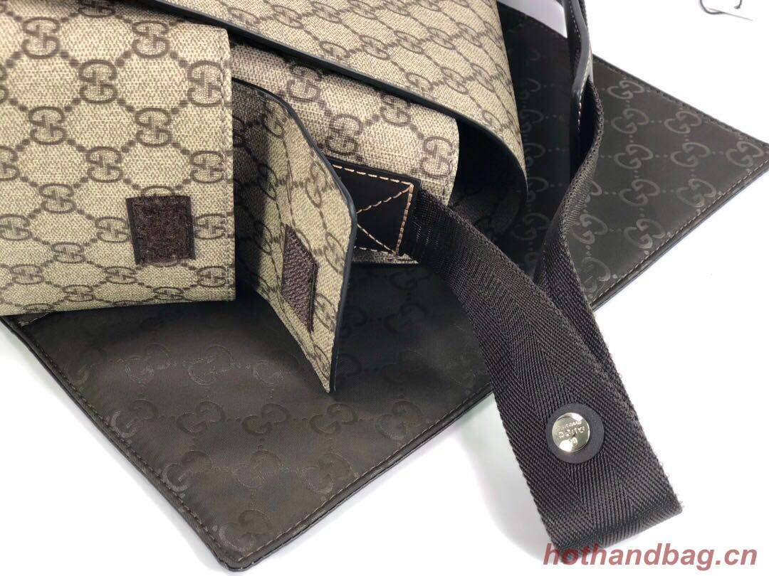   Gucci Messenger Diaper Bag GG Plus 211131 Grey