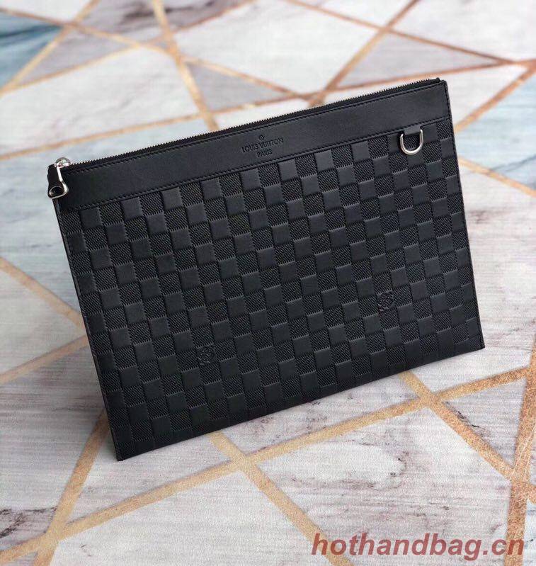 Louis Vuitton Damier Graphite Canvas DISCOVERY POCHETTE N41696 Black