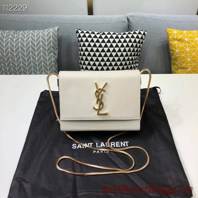 Yves Saint Laurent Kate mini Original leather Shoulder Bag Y593122 white