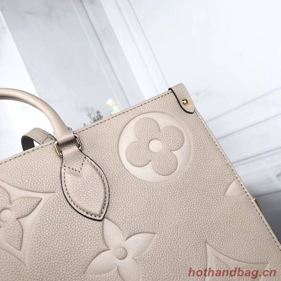 Louis Vuitton ONTHEGO Original Leather Bag M44576 Beige