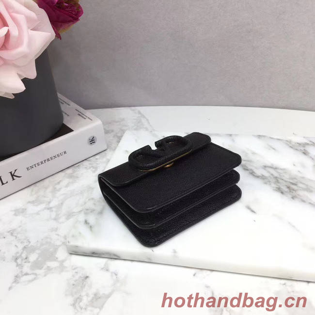 VALENTINO Origianl leather Card Holder 062 black