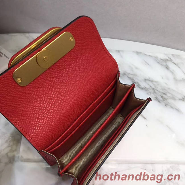 VALENTINO Origianl leather Card Holder 062 red