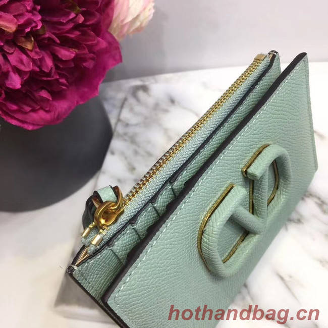 VALENTINO Origianl leather Card Holder 066 blue