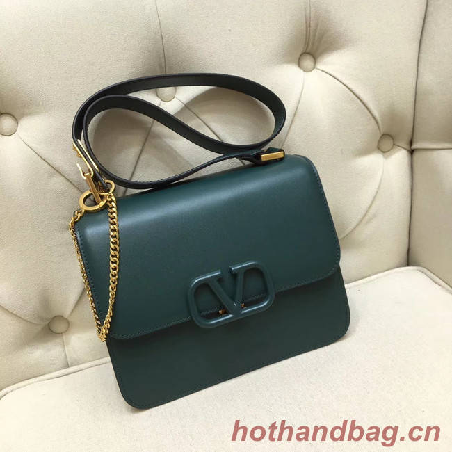 VALENTINO VLOCK Origianl leather shoulder bag 0908 green