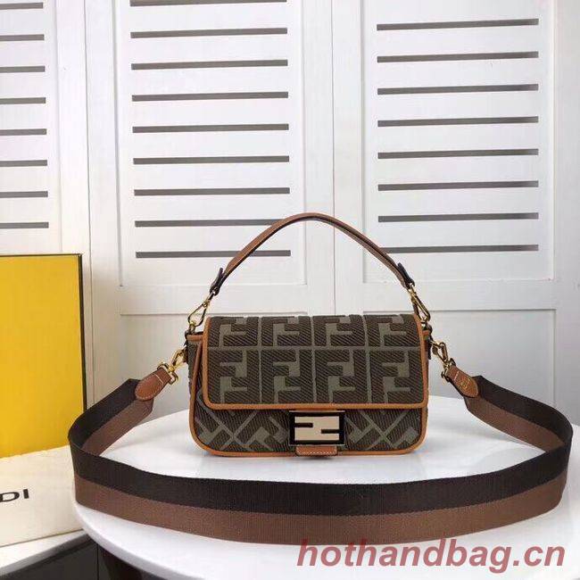 FENDI fabric bag F0386 Blackish green