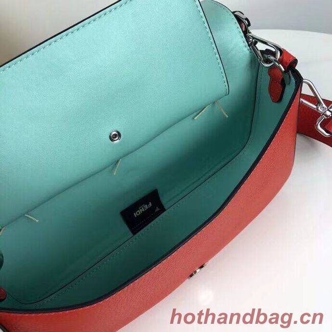 Fendi BAGUETTE leather bag F2466 red