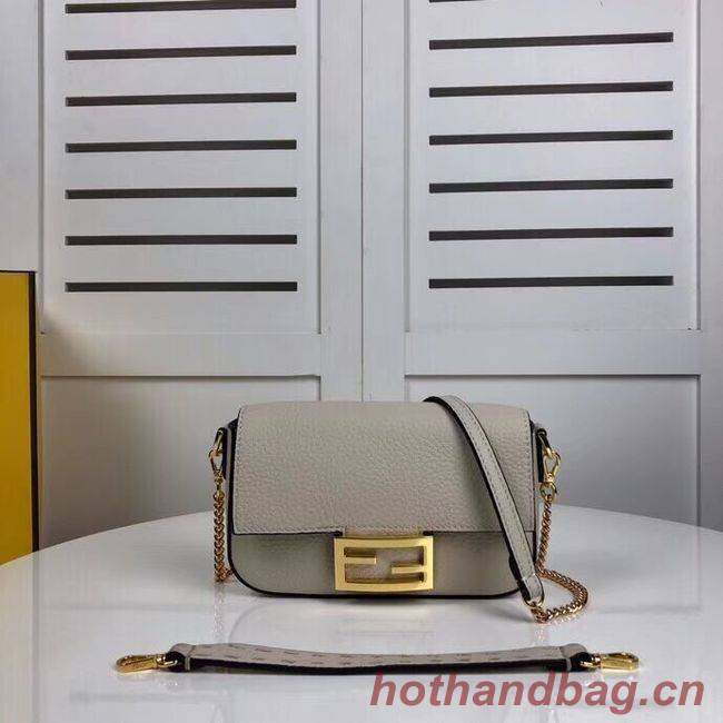 Fendi BAGUETTE leather bag F2467 beige