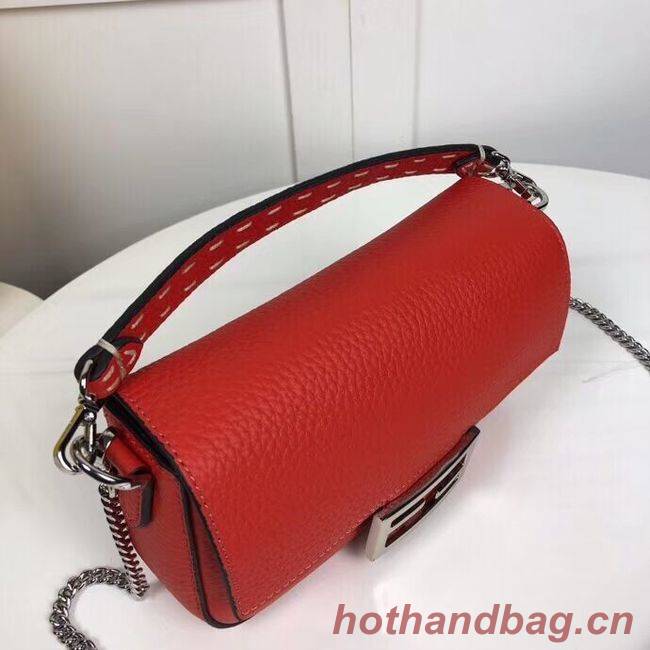 Fendi BAGUETTE leather bag F2467 red