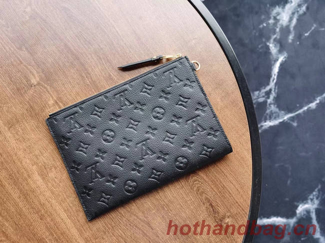 Louis Vuitton Original Monogram Empreinte  Clutch bag MELANIE M68705 black