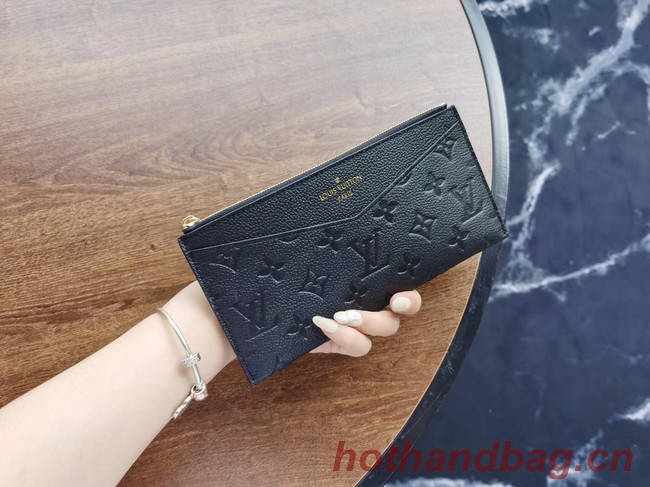 Louis Vuitton Original Monogram Empreinte Wallet M68712 black