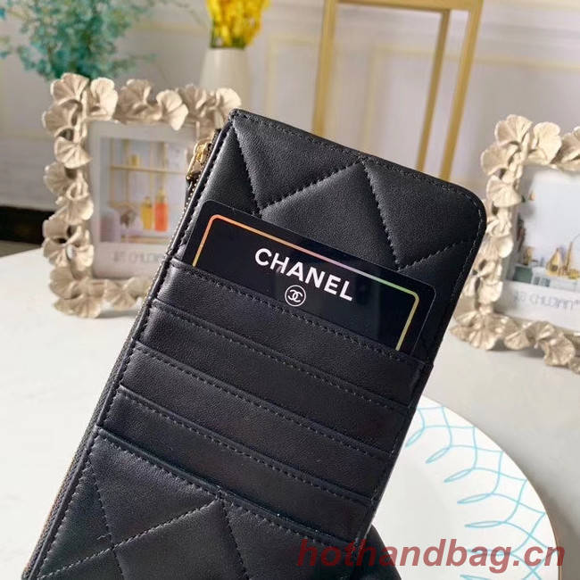 CHANEL 19 Mobile phone case Card Holder AP1182 black