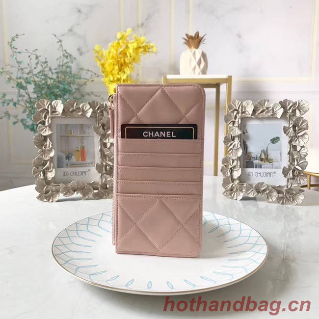 CHANEL 19 Mobile phone case Card Holder AP1182 pink