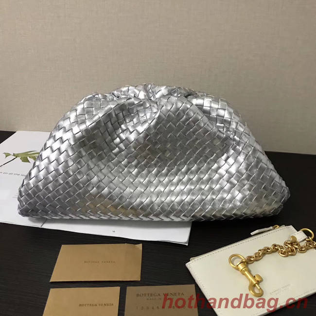 Bottega Veneta Weave Clutch bag 585853 silver