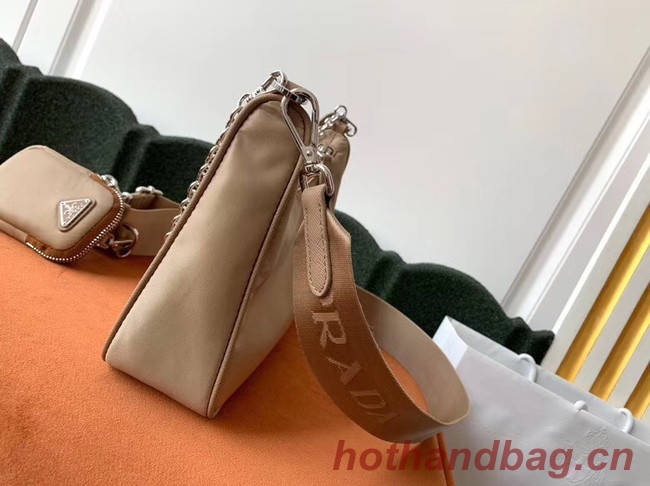 Prada Re-Edition 2005 nylon shoulder bag 1BH204 apricot