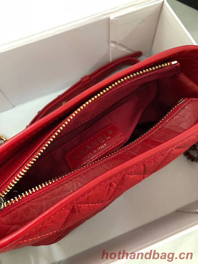 Chanel gabrielle small hobo bag AS0865 red